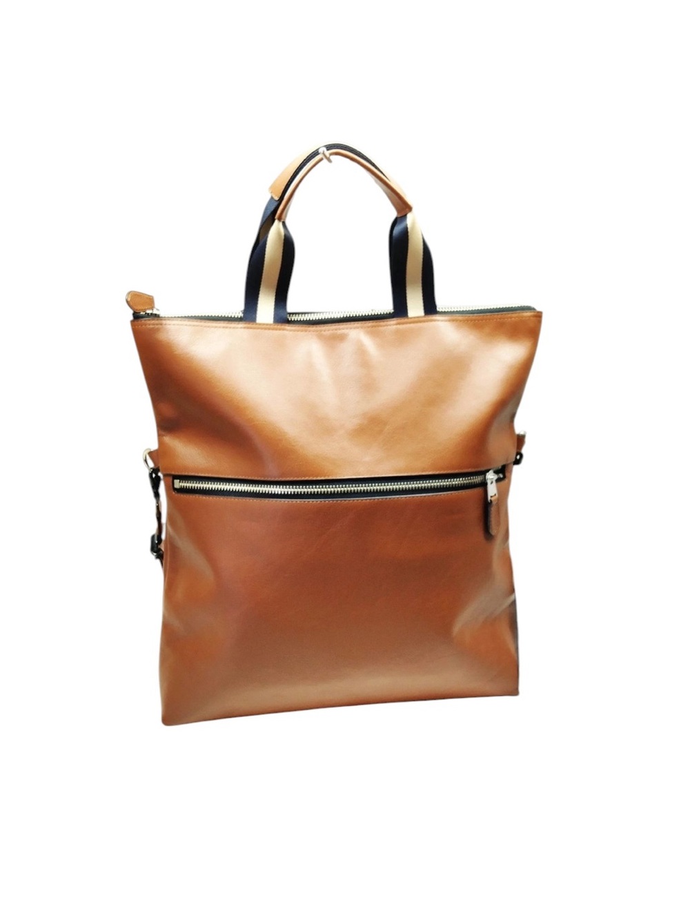 Coach Charles Foldover Tote Dark Saddle - Picture 2 of 9